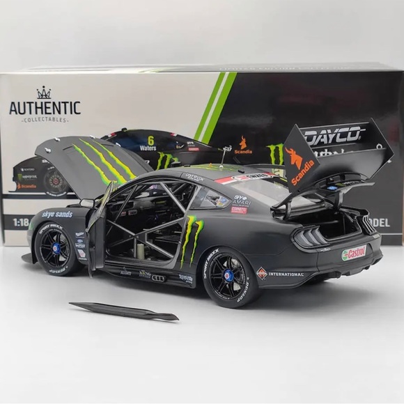 1/18 Authentic MONSTER ENERGY RACING #6 FORD MUSTANG GT 2019 CAMERON WATERS's - Picture 5 of 12